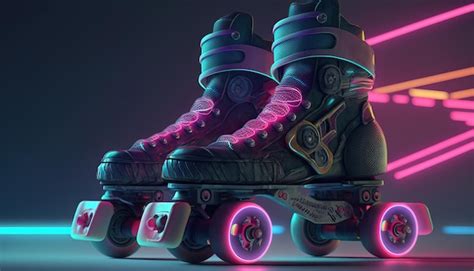 Patins Ai Generativos No Estilo Cyberpunk Disco Nost Lgico Anos Anos