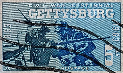 1963 Gettysburg Civil War Stamp Photograph By Bill Owen