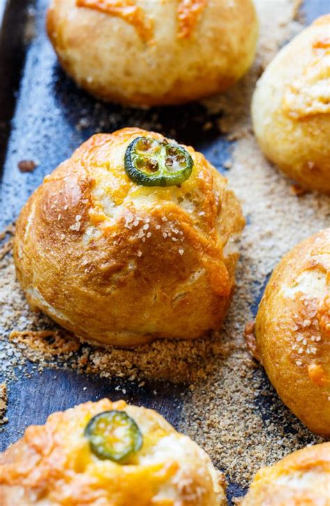 Jalapeno Popper Stuffed Pretzel Rolls Spicy Southern Kitchen