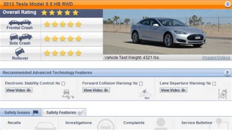 Tesla Model S Erhält 5 Sterne Im Nhtsa Crashtest Video Elektroauto Blog