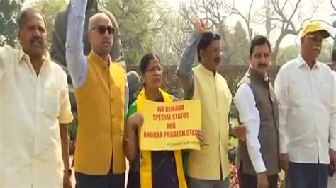 Tdp Walks Out Of Nda Vows To Bring No Confidence Motion Against Modi Govt Ls Adjourned News