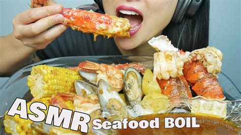 Asmr Seafood Boil Bloves Sauce Eating Sounds Sas Asmr Youtube