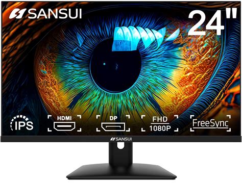 Amazon SANSUI 24 Inch Monitor IPS FHD 1080P Computer Monitor 75Hz