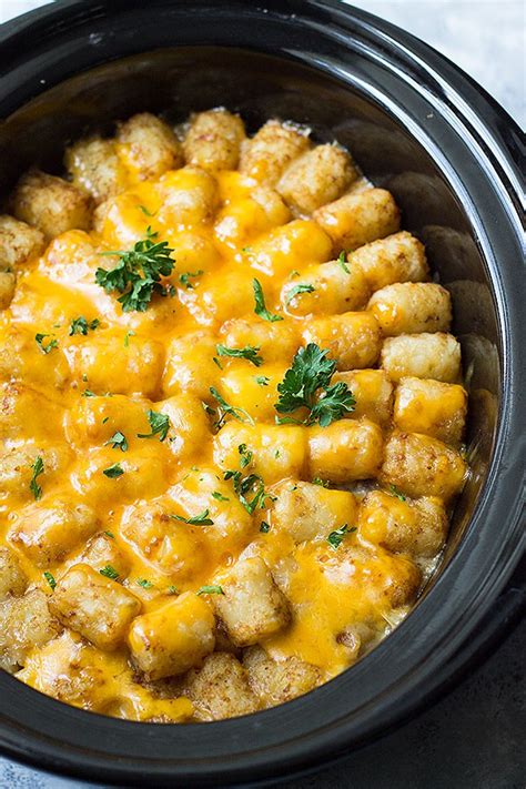 Slow Cooker Bacon Cheeseburger Tater Tot Casserole Countryside Cravings