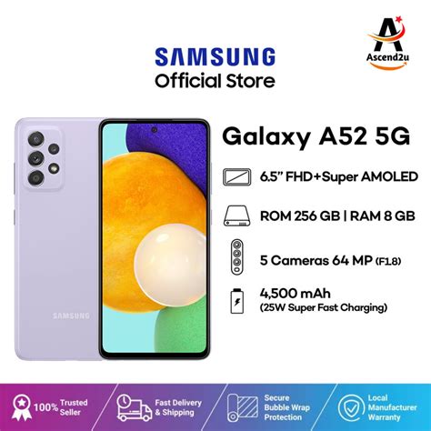 SAMSUNG MALAYSIA SAMSUNG GALAXY A52 5G A526 8GB 256GB 6 5