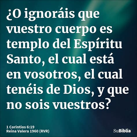 1 Corintios 6 19 Biblia