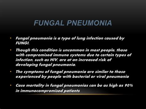 Fungal pneumonia | PPT