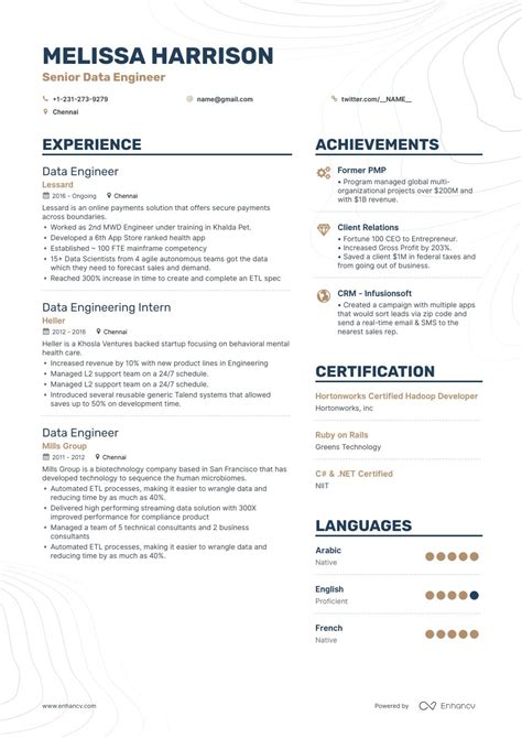 Data Scientist Resume Samples A Step By Step Guide For 2020 Enhancv