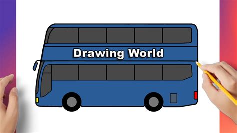 How To Draw A Bus Step By Step Tutorial For Beginners YouTube