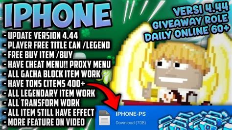 BANYAK FREENYA CUY GIVEWWAY UNLI GROWTOPIA PRIVATE SERVER TERBARU