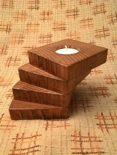 Wooden Tea Light Candle Holder Tealight Candle Holders Wooden Candle