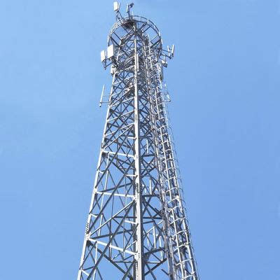 Legged Galvanized Lattice Steel Towers M Antenna Telecommunication