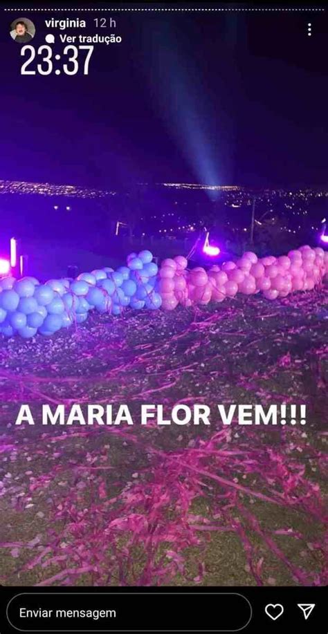 Virgínia e Zé Felipe anunciam sexo de bebê na festa de Maria Alice