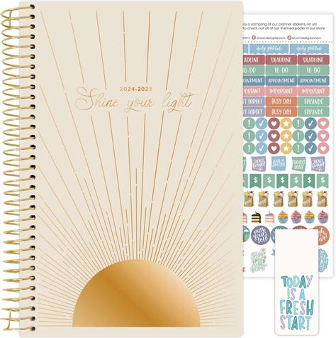 Amazon Bloom Daily Planners 2024 2025 Academic Year Day Planner