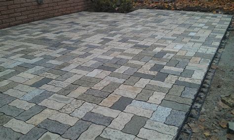 wavy rectangle granite pavers traditional patio detroit
