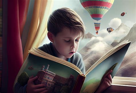 Premium Ai Image Kid Book Imagination Generate Ai