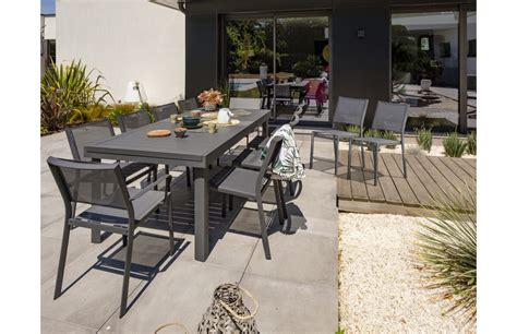 Ensemble Table Et Chaises De Jardin En Aluminium Personnes Dcb