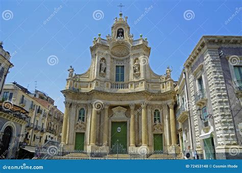 Santa Maria Dell Elemosina Church Catania Editorial Stock Photo