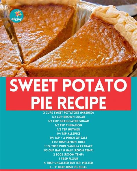 Sweet Potato Pie Recipe