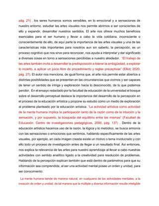 El Papel De Las Artes Visuales Docx