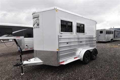 2024 Bar M 2 Horse Slant Horse Trailer | Living Quarter Trailers For ...