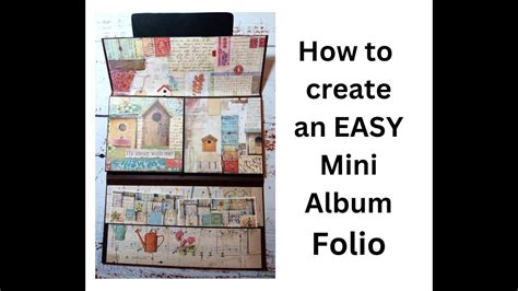 Scrapbooking How To Create An Easy Papercrafting Mini Album Folio