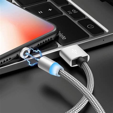 Cable Magnetico Datos Y Carga 3 En 1 Iphone Usb C Micro Usb