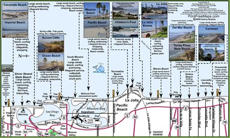 San Diego Beach Map | Beach Map