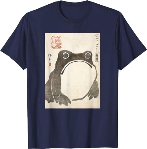 Grumpy Frog Japanese Art Print T Shirt