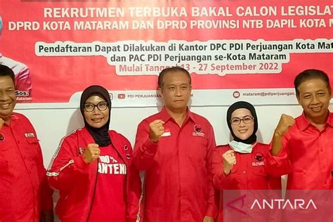 Pdip Mataram Buka Pendaftaran Caleg Hadapi Pemilu Antara News