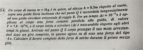 Matematicamente It Dubbio Su Un Problema Con Il Teorema Dellimpulso