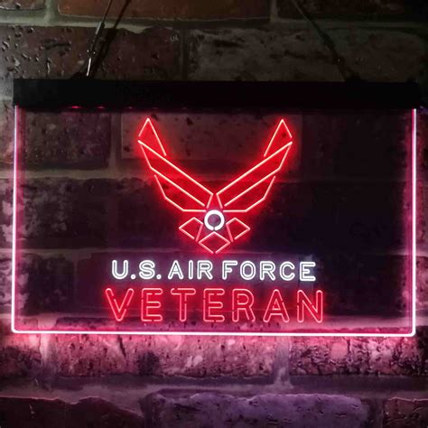 Us Air Force Veteran Neon Sign Led Lab Cave