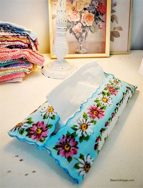 Craft Ideas Using Vintage Hankies House Of Hawthornes