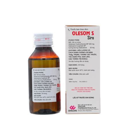 Thuốc Siro Olesom S Trị Ho Có Đờm Viêm Phế Quản 100Ml Pharmart vn