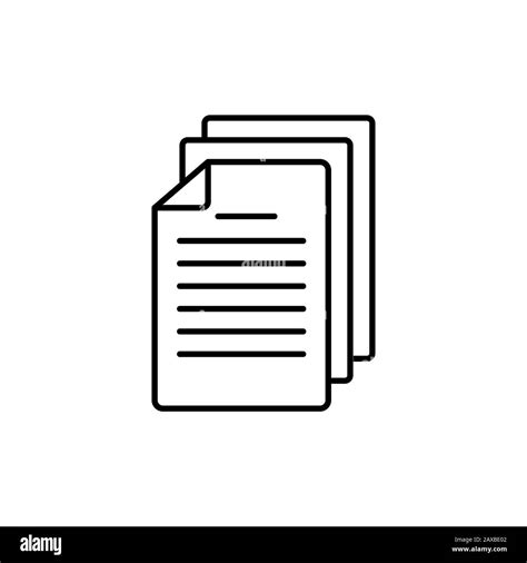 Documents Icon Black