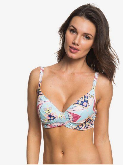 Aloha Roxy D Cup Bra Bikini Top For Women Roxy