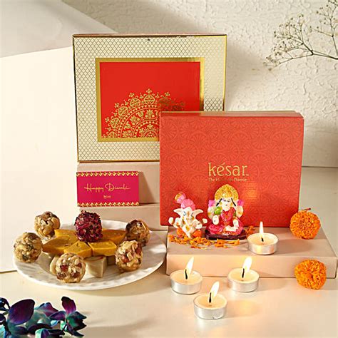 Buy Send Diwali Celebration Sweets With Idols N Candle Online Fnp