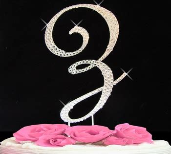 Letter Z Initial Cake Topper