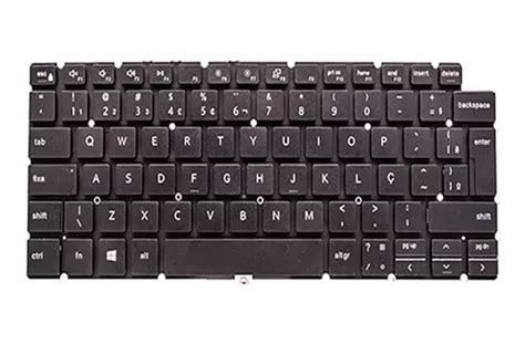 Teclado Para Notebook Dell Vostro Abnt Preto Frete Gr Tis