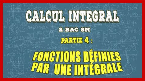 Calcul intégral 2 bac SM cours et exercices corrigés partie 4