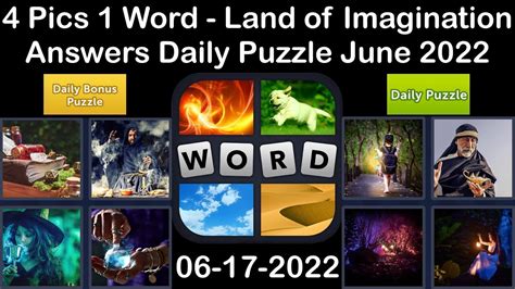 4 Pics 1 Word Land Of Imagination 17 June 2022 Answer Daily