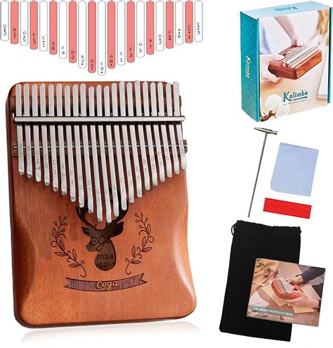 Kalimba 17 Clés Pouce Piano Portable pouce doigt bois africain de