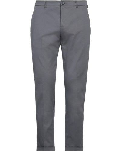 Gray Patrizia Pepe Pants Slacks And Chinos For Men Lyst