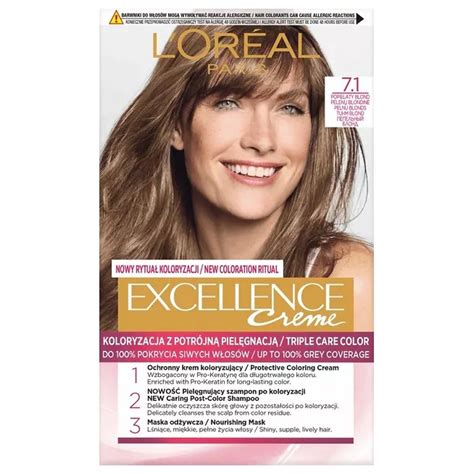 L Oreal Paris Excellence Creme Farba do włosów 7 1 Popielaty Blond