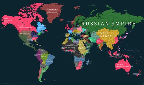 European Colonial Map 1890 Alternatehistory