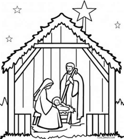 Printable Nativity Scene Coloring Pages for Kids | Cool2bKids