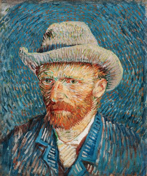 Autorretrato Con Sombrero Vincent Van Gogh