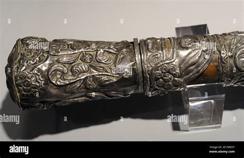 Baton Wood And Silver Detail Spanish Empire Viceroyalty Of Peru