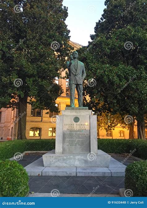 Eugene Talmadge Statue Georgia Statehouse Editorial Stock Photo