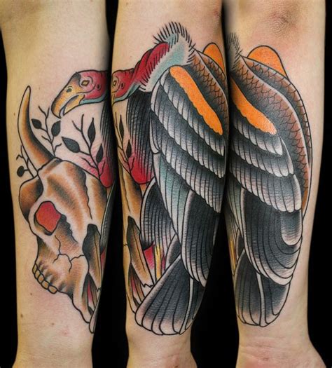 Vulture Cow Skull Tattoo Myke Chambers Cow Skull Tattoos Tattoos